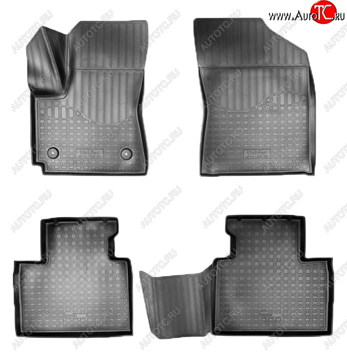 2 899 р. Коврики салонные Noplast (3D)  FAW Besturn X40  D181 (2016-2022) (Черные)  с доставкой в г. Керчь