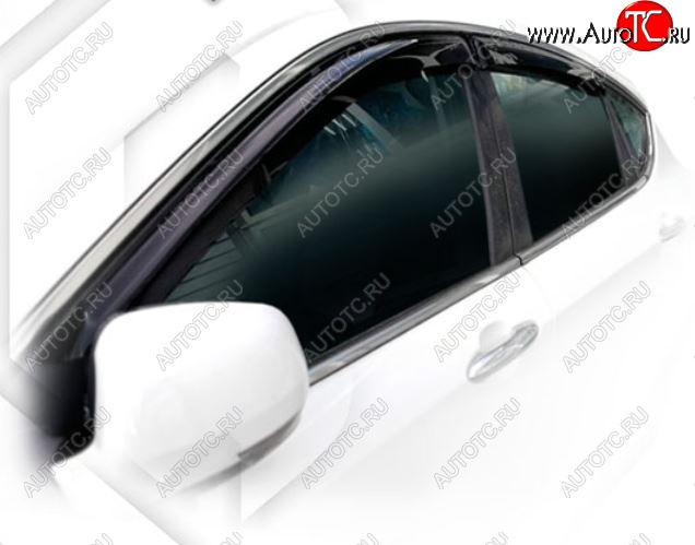 1 999 р. Дефлектора окон CA-Plastic  FAW Besturn X80 (2014-2019) дорестайлинг (Classic полупрозрачный, Без хром.молдинга, Крепление только на скотч)  с доставкой в г. Керчь