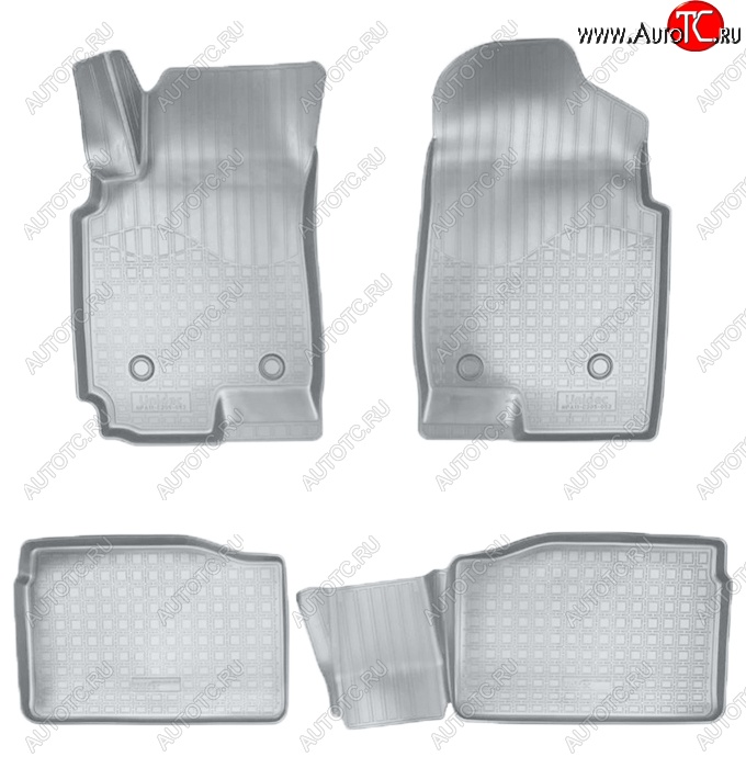 3 199 р. Коврики салонные Noplast (3D)  FAW Besturn X80 (2014-2021) дорестайлинг, рестайлинг (Серые)  с доставкой в г. Керчь