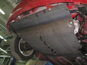 3 899 р. Защита картера двигателя и КПП Alfeco FAW V2 (2010-2015) (Сталь 2 мм)  с доставкой в г. Керчь. Увеличить фотографию 2
