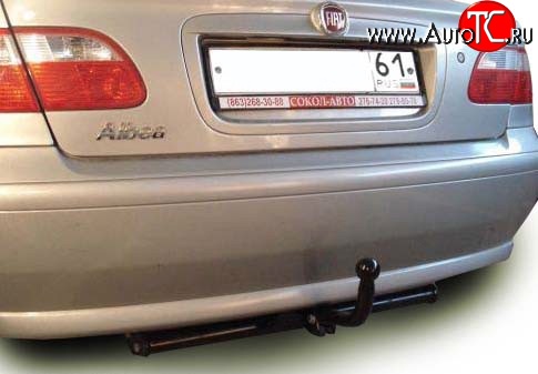 7 849 р. Фаркоп Лидер Плюс Fiat Albea 170 седан (2002-2012) (Без электропакета)  с доставкой в г. Керчь