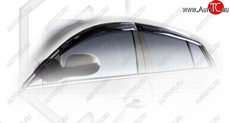 1 999 р. Дефлектора окон CA-Plastiс  Fiat Bravo  198 (2007-2015) хэтчбэк 3 дв. (Classic полупрозрачный, Без хром.молдинга)  с доставкой в г. Керчь