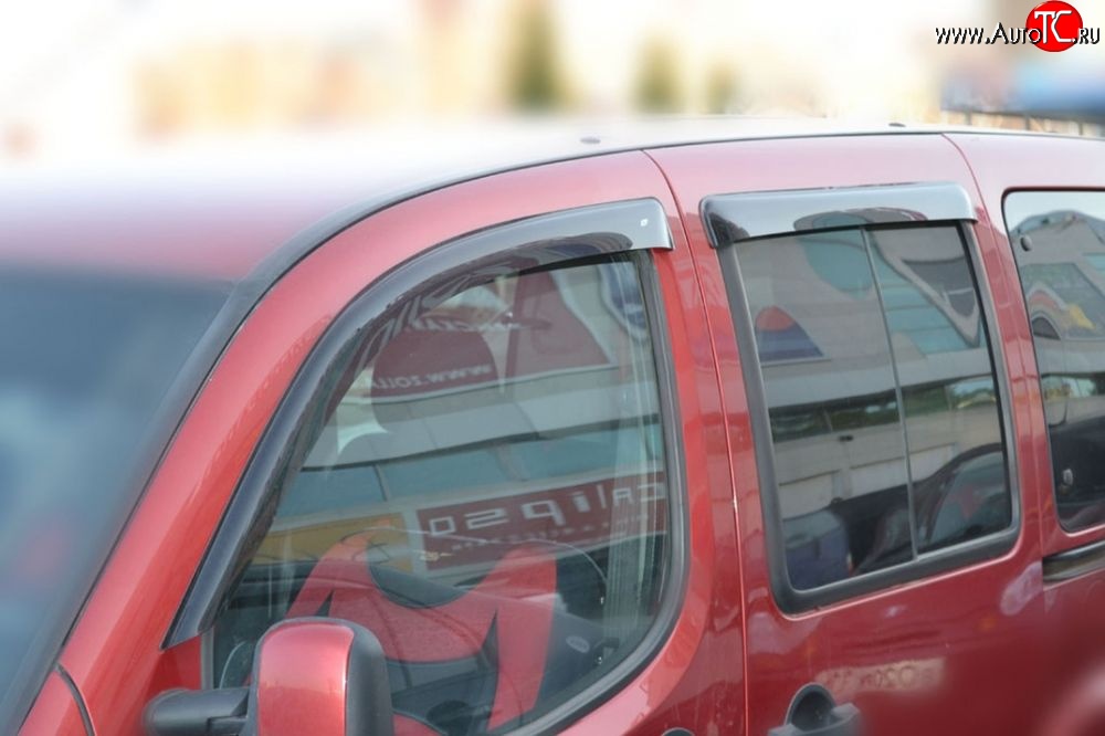 999 р. Комплект дефлекторов окон (ветровиков) 4 шт. (5 дверей) Russtal Fiat Doblo 223 рестайлинг (2005-2016)  с доставкой в г. Керчь