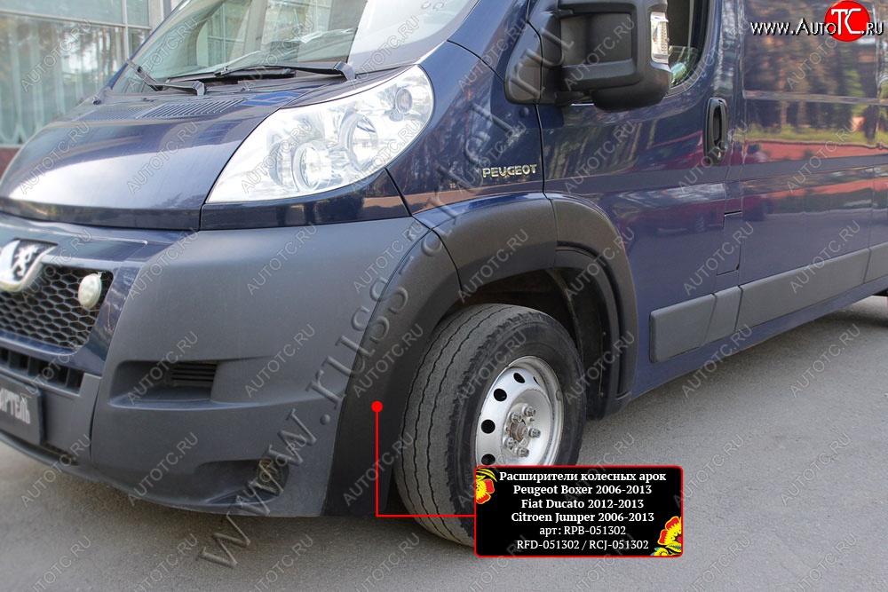15 579 р. Расширители колесных арок (шагрень) RA  Fiat Ducato  250 (2006-2014) (Поверхность шагрень)  с доставкой в г. Керчь