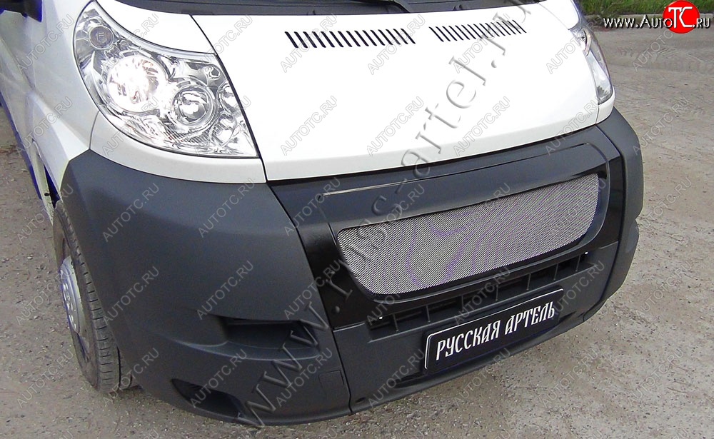 6 499 р. Решетка радиатора РА  Fiat Ducato  250 (2006-2014) (Сетка алюминиевая, неокрашенная)  с доставкой в г. Керчь