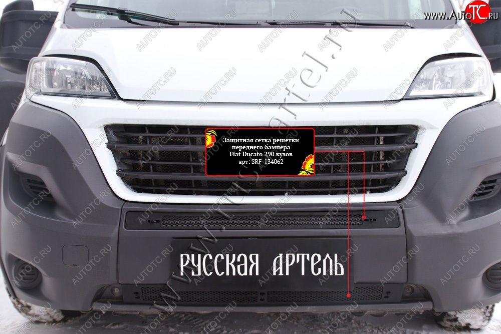 2 729 р. Защитная сетка решетки переднего бампера RA  Fiat Ducato  290 (2014-2025)  с доставкой в г. Керчь