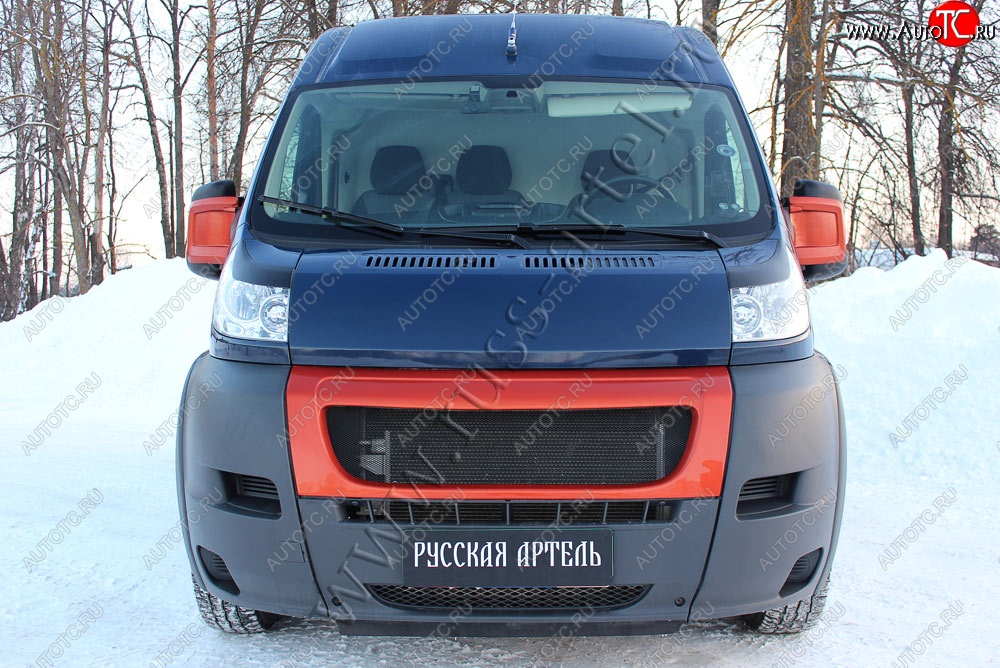 999 р. Реснички на фары (глянец) RA Fiat Ducato 250 (2006-2014) (Неокрашенные)  с доставкой в г. Керчь