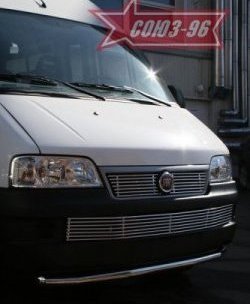 11 564 р. Защита переднего бампера одинарная Souz-96 (d60) Fiat Ducato 250 (2006-2014)  с доставкой в г. Керчь. Увеличить фотографию 2