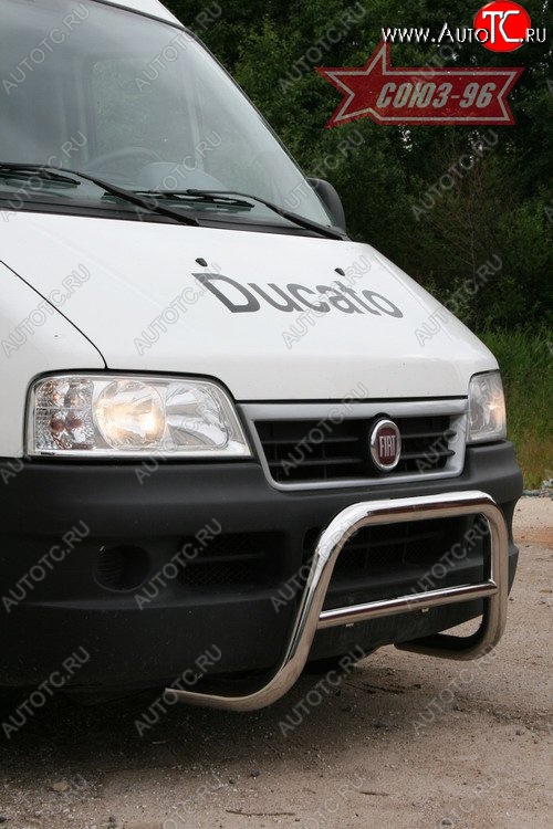 10 844 р. Защита переднего бампера Souz-96 (d60) Fiat Ducato 250 (2006-2014)  с доставкой в г. Керчь