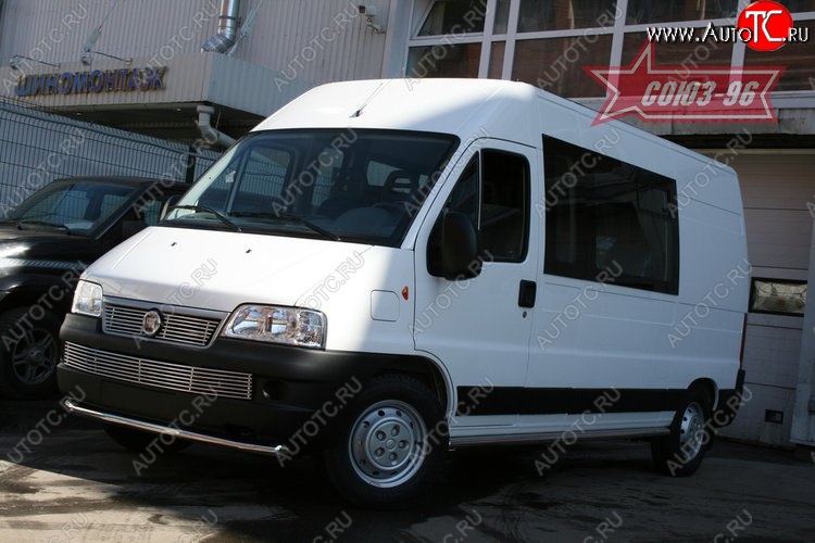 11 564 р. Защита переднего бампера одинарная Souz-96 (d60) Fiat Ducato 250 (2006-2014)  с доставкой в г. Керчь