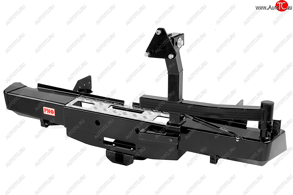 79 239 р. Бампер задний силовой РИФ  Fiat Fullback (2016-2018), Mitsubishi L200  5 KK,KL (2015-2019) (С площадкой под лебёдку, квадратом под фаркоп и калиткой)  с доставкой в г. Керчь
