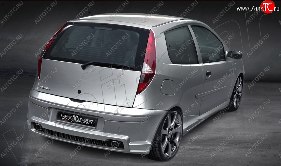 26 999 р. Задний бампер R1 Fiat Punto 188 хэтчбэк 3 дв. рестайлинг (2003-2007)  с доставкой в г. Керчь