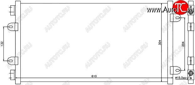 5 499 р. Радиатор кондиционера SAT (1.2) Fiat Punto 188 хэтчбэк 3 дв. дорестайлинг (1999-2003)  с доставкой в г. Керчь