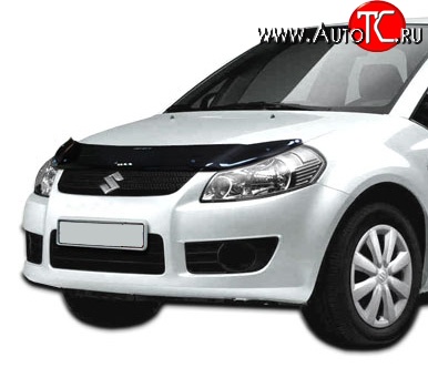 2 489 р. Дефлектор капота NovLine Suzuki SX4 YA21S,YB21S дорестайлинг, хэтчбэк (2006-2011)  с доставкой в г. Керчь