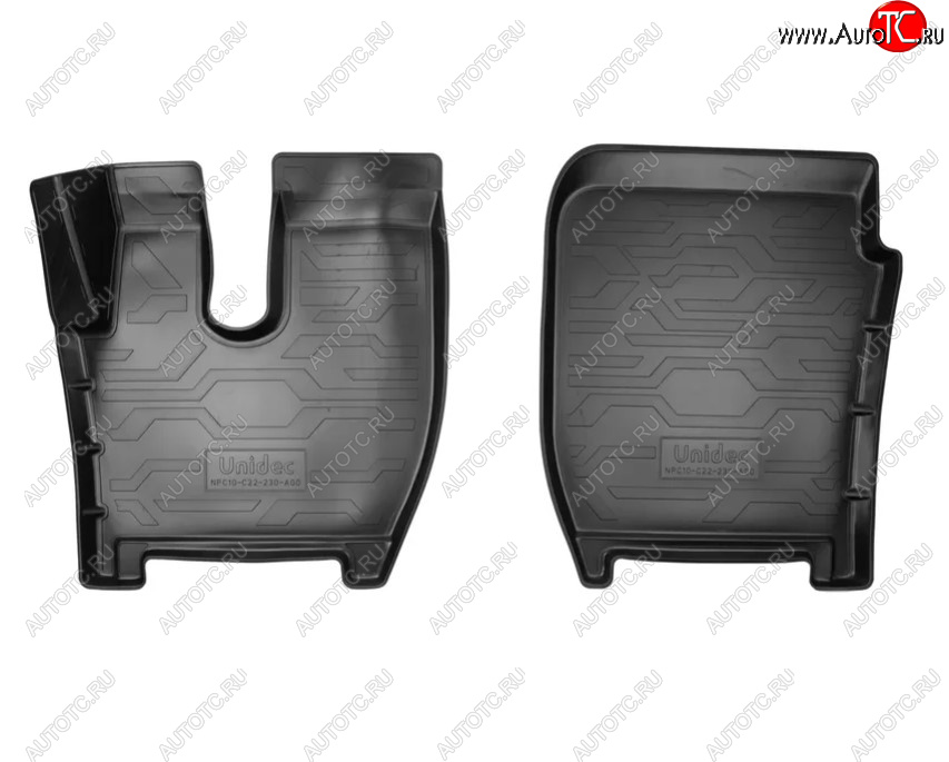 2 169 р. Коврики салона Norplast Unidec  Ford F-MAX  шасси (тягач) (2018-2025) (Цвет: черный)  с доставкой в г. Керчь