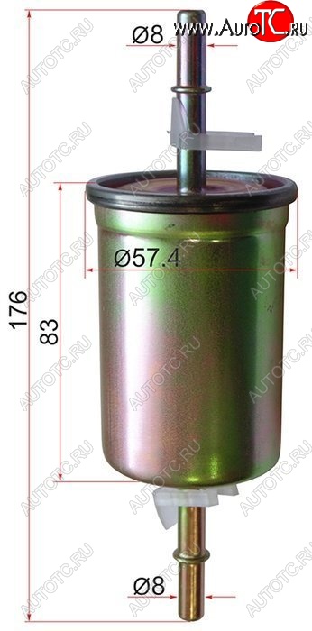 299 р. Топливный фильтр SAT  Ford C-max ( Mk1,  Mk2) (2007-2015), Ford Focus  1 (1998-2005), Mazda 3/Axela ( BK,  BL) (2003-2013), Volvo C30  хэтчбэк 3 дв. (2006-2009), Volvo S40  MS седан (2004-2012), Volvo V50 (2004-2012)  с доставкой в г. Керчь