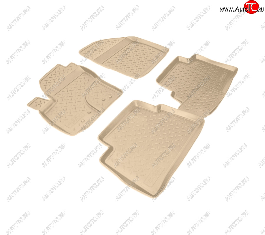 2 589 р. Коврики салона Norplast Unidec  Ford C-max  Mk1 (2003-2010) доресталинг, рестайлинг (Цвет: бежевый)  с доставкой в г. Керчь