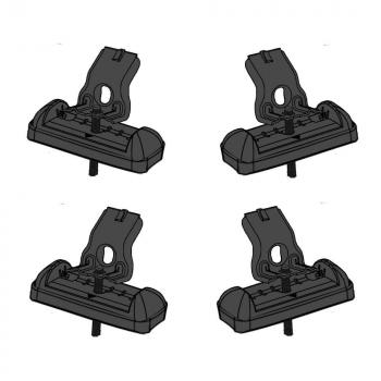 15 589 р. Багажник сборе в штатные места LUX CITY  Ford C-max  Mk1 (2003-2010), Ford Focus  2 (2004-2011), Hyundai Solaris  RBr (2010-2017), Mazda 3/Axela ( BK,  BL) (2003-2013), Mazda 6 ( GG,  GH) (2002-2012) (дуги серые, 105 см)  с доставкой в г. Керчь. Увеличить фотографию 2