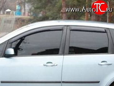 999 р. Комплект дефлекторов окон (ветровиков) 4 шт. Russtal Ford C-max Mk1 рестайлинг (2007-2010)  с доставкой в г. Керчь
