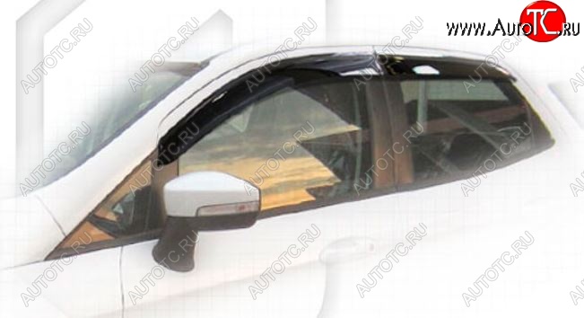 1 999 р. Дефлектора окон CA-Plastiс Ford EcoSport дорестайлинг (2013-2019) (Classic полупрозрачный)  с доставкой в г. Керчь