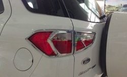 4 749 р. Накладки на фонари СТ Ford EcoSport дорестайлинг (2013-2019) (Неокрашенные)  с доставкой в г. Керчь. Увеличить фотографию 2