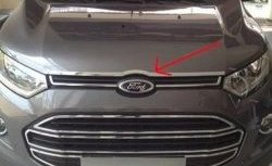 3 799 р. Накладка на капот СТ Ford EcoSport дорестайлинг (2013-2019)  с доставкой в г. Керчь. Увеличить фотографию 2