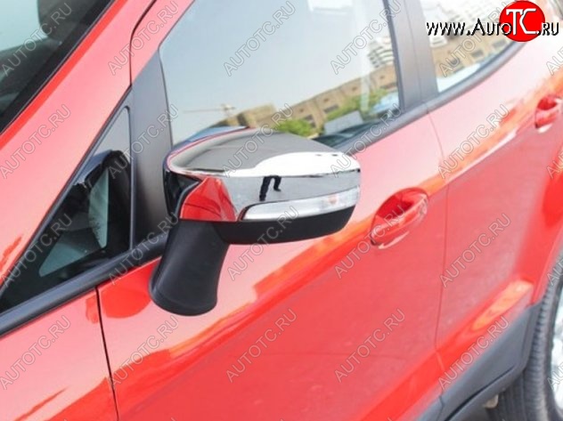 4 199 р. Накладки на зеркала СТ Ford EcoSport дорестайлинг (2013-2019) (Неокрашенные)  с доставкой в г. Керчь
