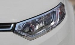 4 749 р. Накладки на фары СТ Ford EcoSport дорестайлинг (2013-2019) (Неокрашенные)  с доставкой в г. Керчь. Увеличить фотографию 2