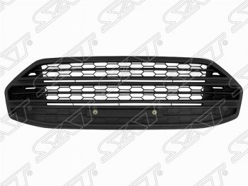 Решетка в передний бампер SAT Ford EcoSport дорестайлинг (2013-2019) (Цвет: черный.)
