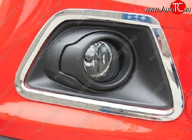 5 949 р. Накладки на вставки под противотуманные фары СТ Ford EcoSport дорестайлинг (2013-2019)  с доставкой в г. Керчь