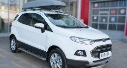 17 699 р. Защита переднего бампера (2 трубыØ63 и 42 мм, нержавейка) SLITKOFF Ford EcoSport дорестайлинг (2013-2019)  с доставкой в г. Керчь. Увеличить фотографию 3