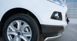 13 749 р. Защита переднего бампера (Ø75х42 мм, нержавейка) Russtal Ford EcoSport дорестайлинг (2013-2019)  с доставкой в г. Керчь. Увеличить фотографию 3