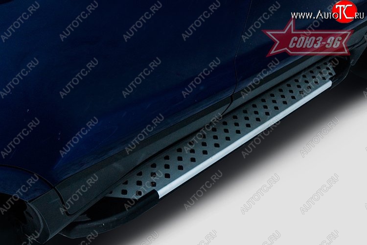 8 864 р. Пороги из алюминиевого профиля Souz-96 Ford EcoSport дорестайлинг (2013-2019)  с доставкой в г. Керчь