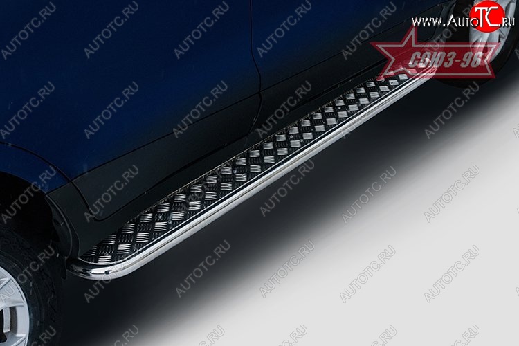 12 914 р. Защита порогов с листом Souz-96 (d42). Ford EcoSport дорестайлинг (2013-2019)  с доставкой в г. Керчь