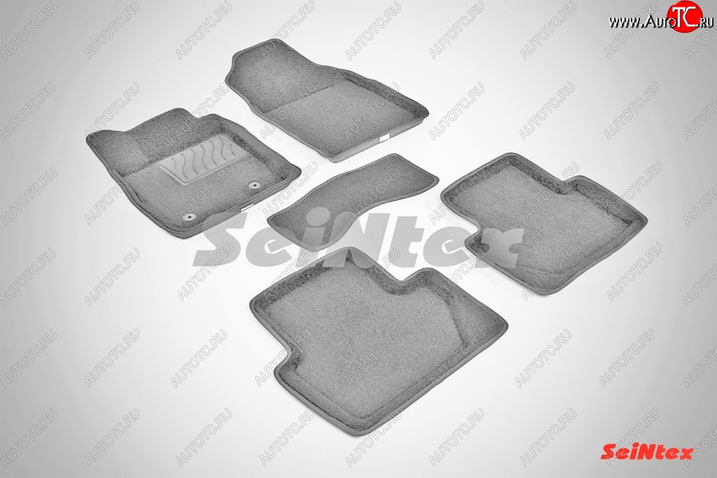 7 649 р. Износостойкие коврики в салон 3D FORD ECOSPORT серые (компл) Ford EcoSport дорестайлинг (2013-2019)  с доставкой в г. Керчь