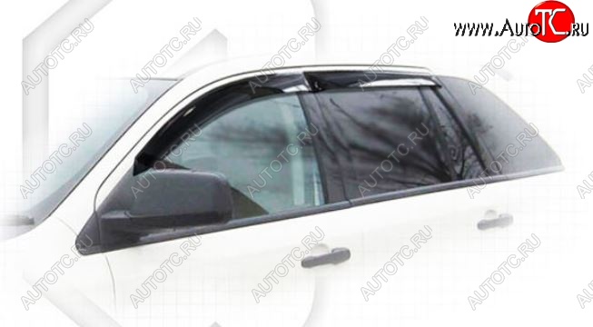 1 999 р. Дефлектора окон CA-Plastiс  Ford Edge  U387 (2011-2015) рестайлинг (Classic полупрозрачный, Без хром молдингов)  с доставкой в г. Керчь