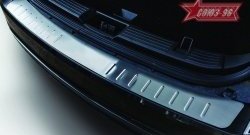 Накладка на задний бампер Souz-96 (штампованная) Ford Edge  CD539 (2015-2018) дорестайлинг