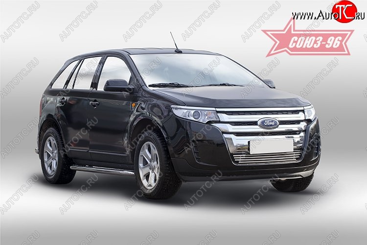 7 424 р. Декоративный элемент воздухозаборника Souz-96 (d16) Ford Edge CD539 дорестайлинг (2015-2018)  с доставкой в г. Керчь