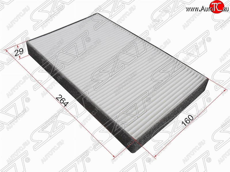 261 р. Фильтр салонный SAT (264х160х29 mm)  Ford Escape  1 (2000-2007), Ford Maverick  TM1 (2000-2007), Mazda Tribute (2000-2007)  с доставкой в г. Керчь