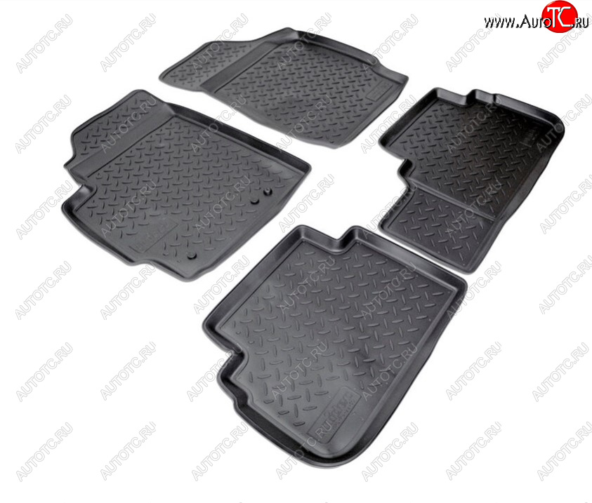 2 369 р. Комплект ковриков в салон Norplast Unidec  Ford Escape  2 (2008-2012) (Цвет: черный)  с доставкой в г. Керчь