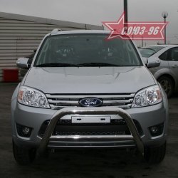 18 269 р. Защита переднего бампера Souz-96 (d76) Ford Escape 2 (2008-2012)  с доставкой в г. Керчь. Увеличить фотографию 2