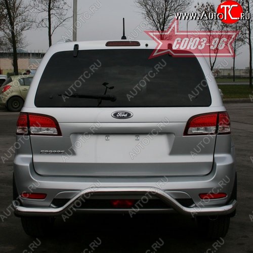 11 924 р. Защита заднего бампера Souz-96 (d60) Ford Escape 2 (2008-2012)  с доставкой в г. Керчь