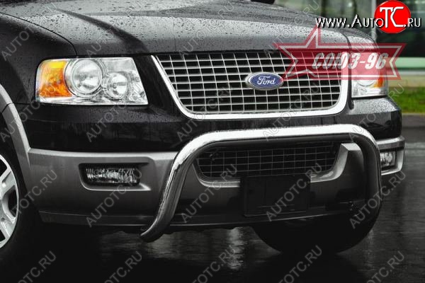 21 509 р. Защита переднего бампера Souz-96 (d76) Ford Expedition U222 (2002-2006)  с доставкой в г. Керчь