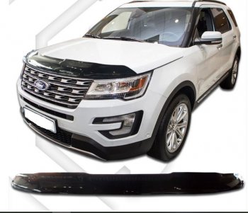 Дефлектор капота CA-Plastiс exclusive Ford Explorer U502 1-ый рестайлинг, 5 дв. (2015-2018)
