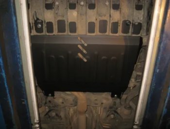 4 849 р. Защита картера двигателя и КПП (V-3,5, 249 л.с.) Alfeco Ford Explorer U502 дорестайлинг (2010-2016) (Сталь 2 мм)  с доставкой в г. Керчь. Увеличить фотографию 2