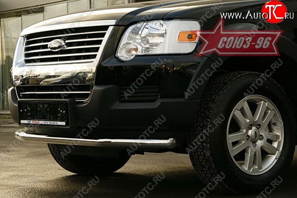 11 924 р. Защита переднего бампера одинарная Souz-96 (d60) Ford Explorer U251 5 дв. (2006-2010)  с доставкой в г. Керчь