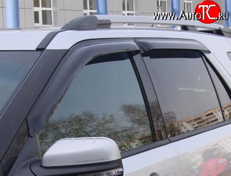 999 р. Комплект дефлекторов окон (ветровиков) 4 шт. Russtal Ford Explorer U502 дорестайлинг (2010-2016)  с доставкой в г. Керчь