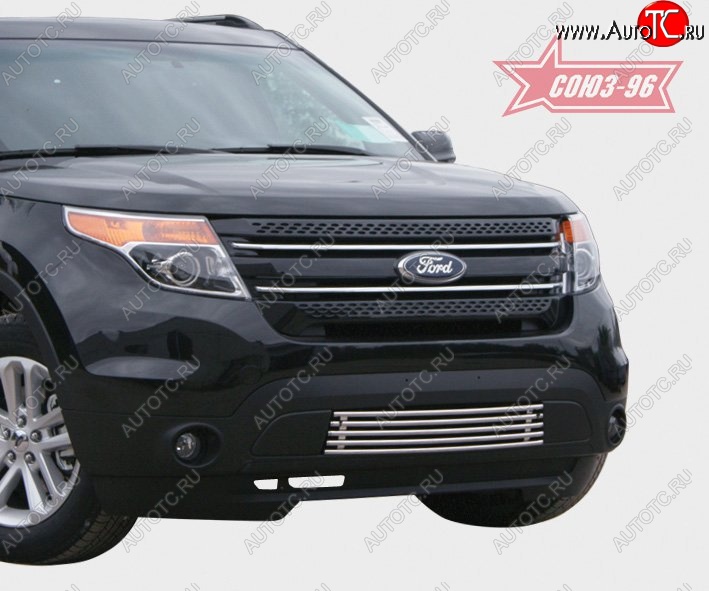 15 614 р. Декоративный элемент воздухозаборника Souz-96 (d16) Ford Explorer U502 дорестайлинг (2010-2016)  с доставкой в г. Керчь