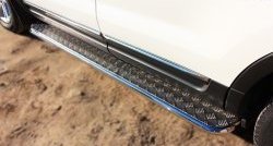 24 649 р. Широкая защита порогов SLITKOFF  Ford Explorer  U502 (2010-2016) дорестайлинг  с доставкой в г. Керчь. Увеличить фотографию 3