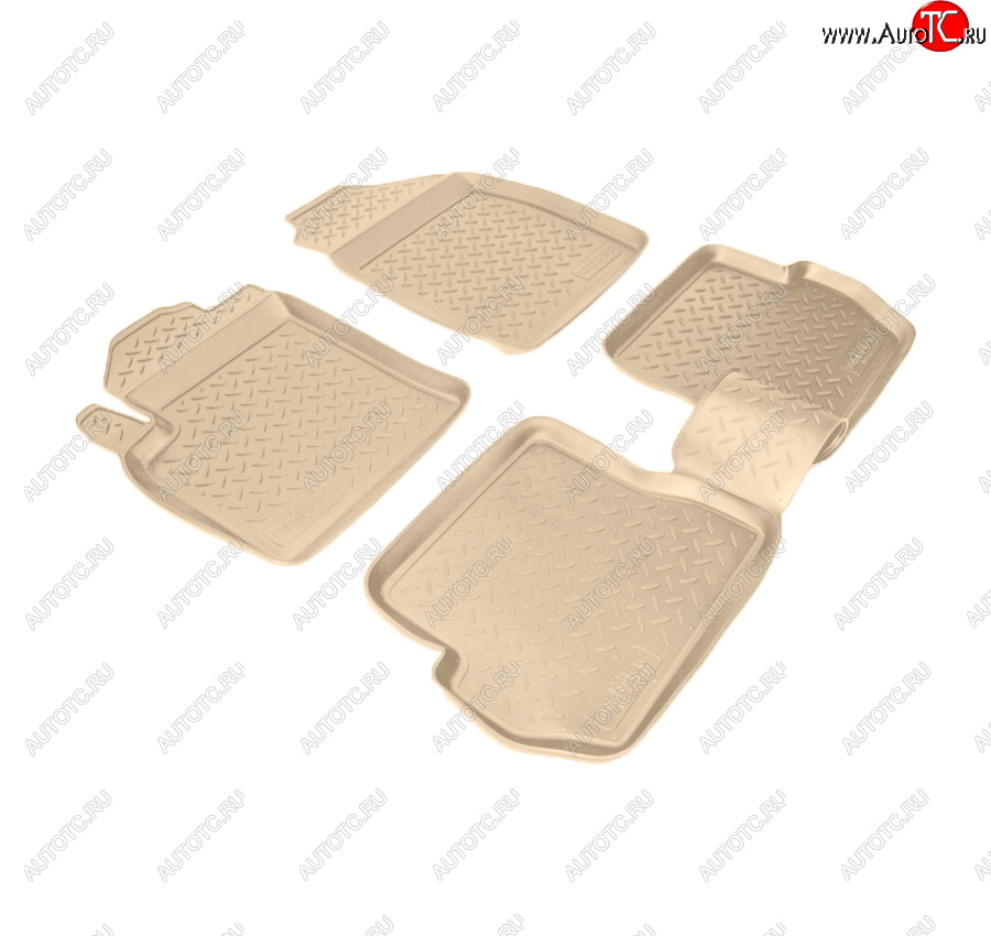 2 799 р. Коврики салона Norplast Unidec  Ford Fiesta  5 - Fusion  1 (Цвет: бежевый)  с доставкой в г. Керчь